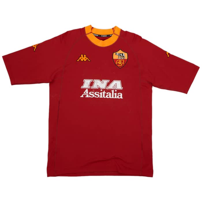 2000-01 Roma Home Shirt Di Francesco #7 - 5/10 - (XL)