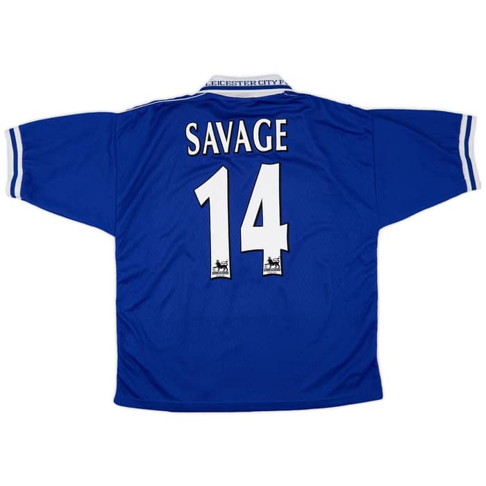 1998-00 Leicester Home Shirt Savage #14 - 9/10 - (L)