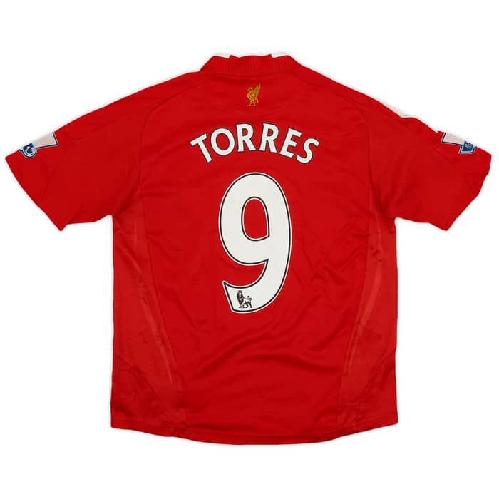 2008-10 Liverpool Home Shirt Torres #9 - 5/10 - (M.Boys)