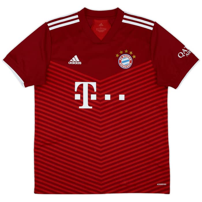 2021-22 Bayern Munich Home Shirt Lewandowski #9 - 6/10 - (L)