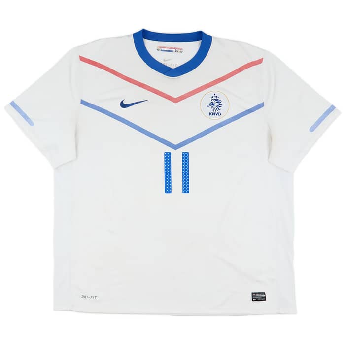 2010-11 Netherlands Away Shirt Robben #11 - 7/10 - (XXL)