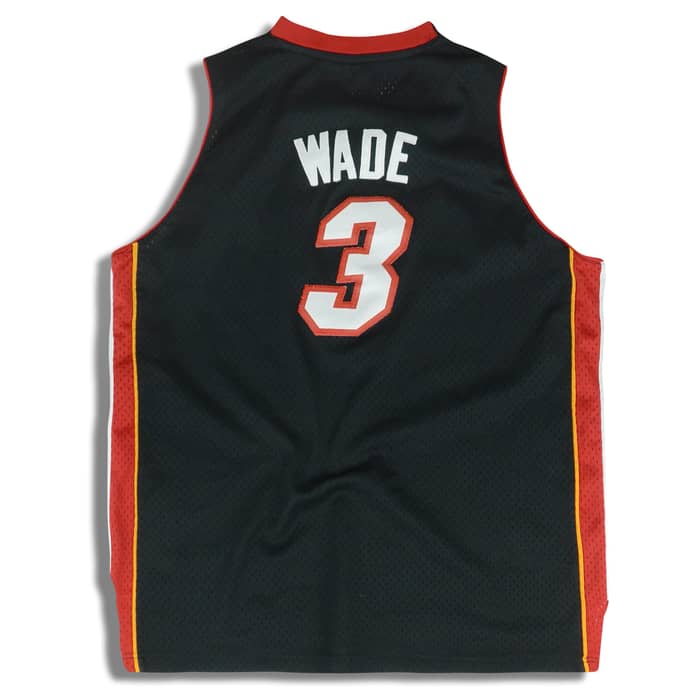2006-08 Miami Heat Wade #3 adidas Swingman Jersey (Away) Y