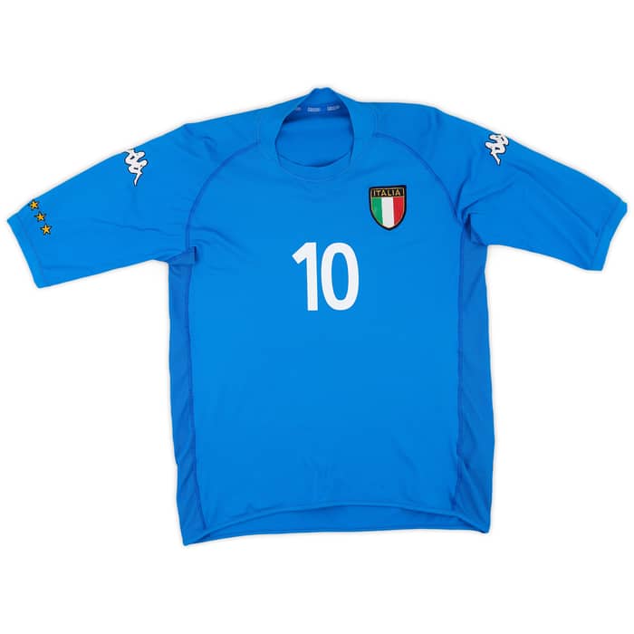 2002 Italy Home Shirt Totti #10 - 8/10 - (XL)