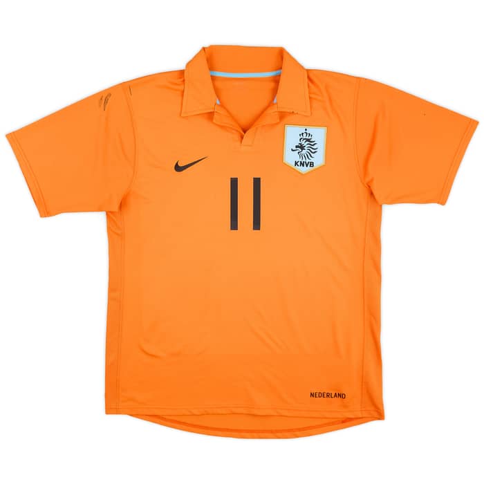 2006-08 Netherlands Home Shirt Robben #11 - 4/10 - (S)