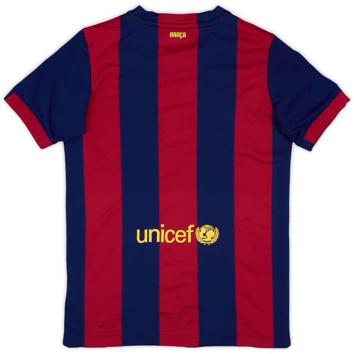 2014-15 Barcelona Home Shirt - 8/10 - (L.Boys)