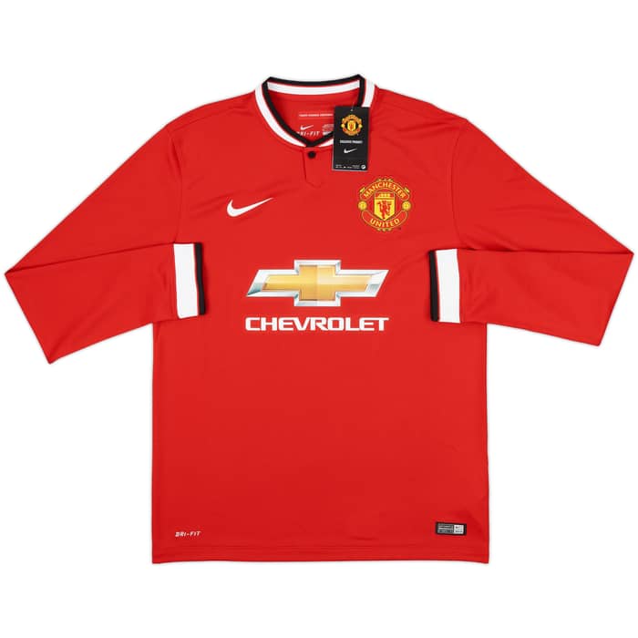 2014-15 Manchester United Home L/S Shirt Rooney #10 (M)