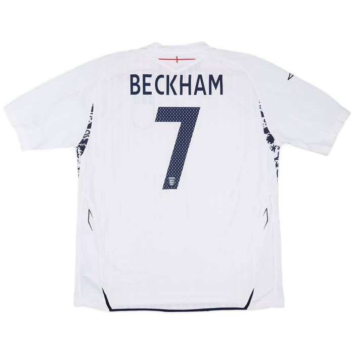 2007-09 England Home Shirt Beckham #7 (XXL)