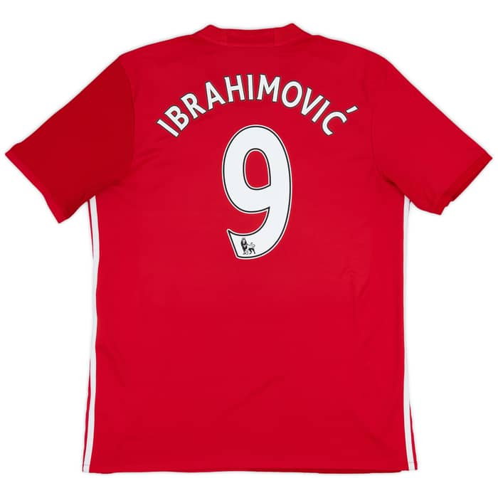 2016-17 Manchester United Home Shirt Ibrahimovic #9 - 5/10 - (L)