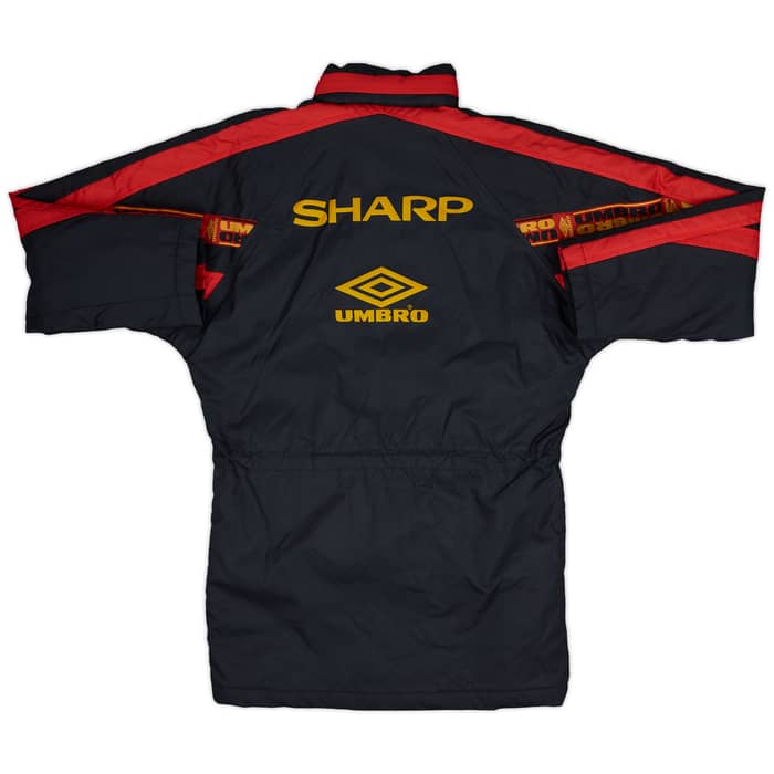 1996-97 Manchester United Umbro Padded Bench Coat - 10/10 - (L.Boys)
