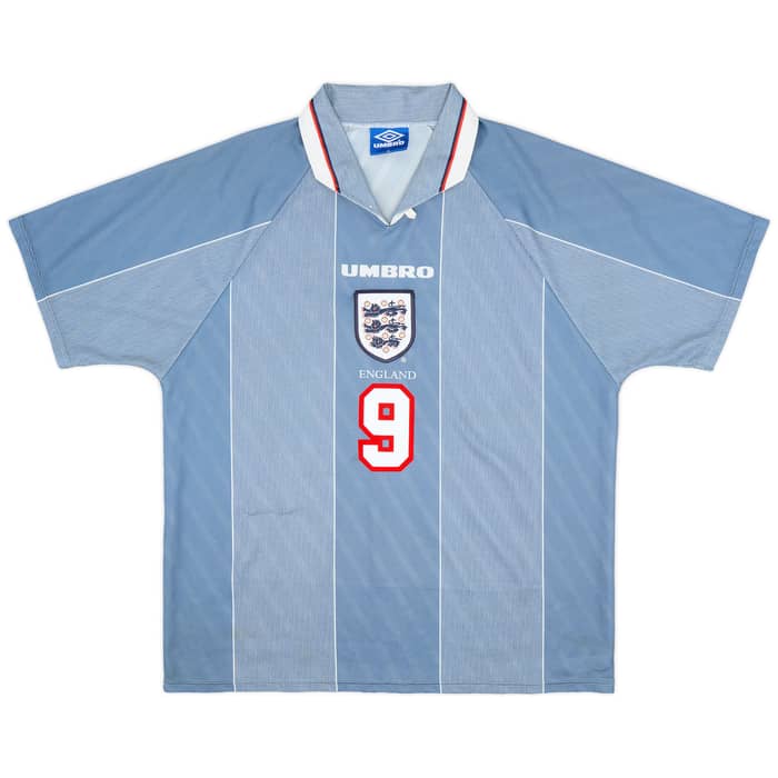 1996-97 England Away Shirt Shearer #9 - 7/10 - (XL)
