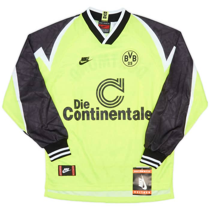1995-96 Borussia Dortmund Home L/S Shirt Moller #10 (M)