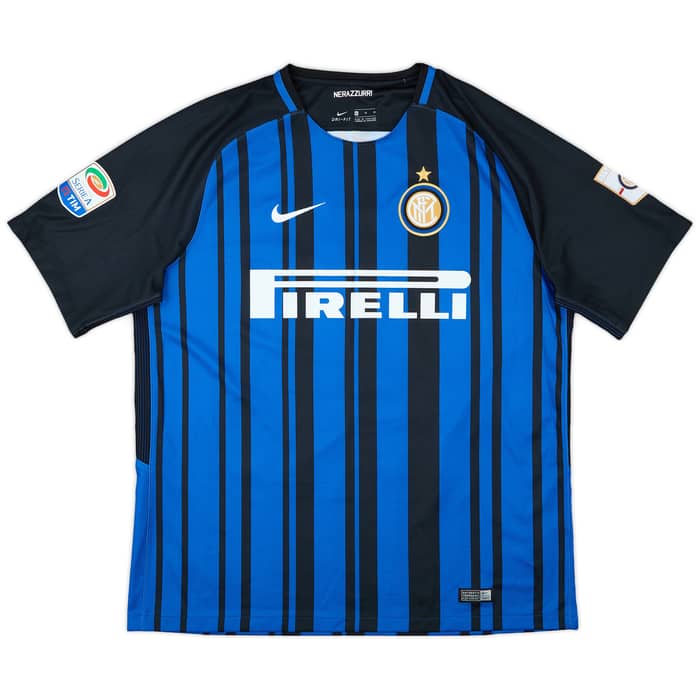 2017-18 Inter Milan Home Shirt Candreva #87 - 10/10 - (XL)
