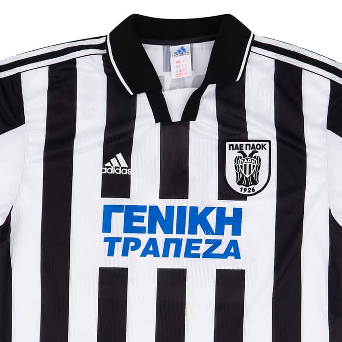 1999-00 PAOK Match Issue Home Shirt Georgiadis #21