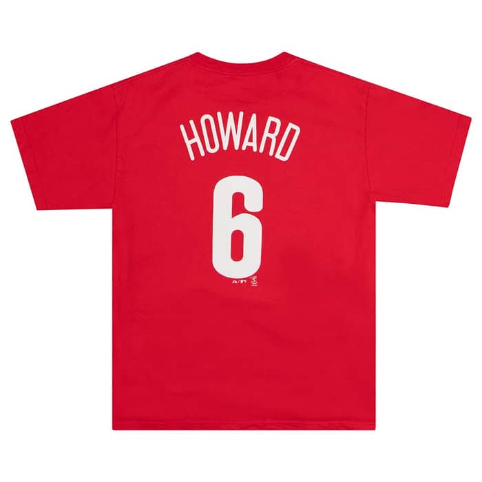 2011 Philadelphia Phillies Howard #6 Majestic Tee Y