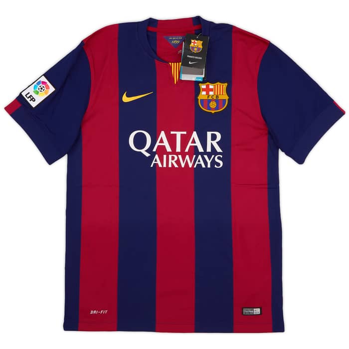 2014-15 Barcelona Home Shirt Pique #3 (M)