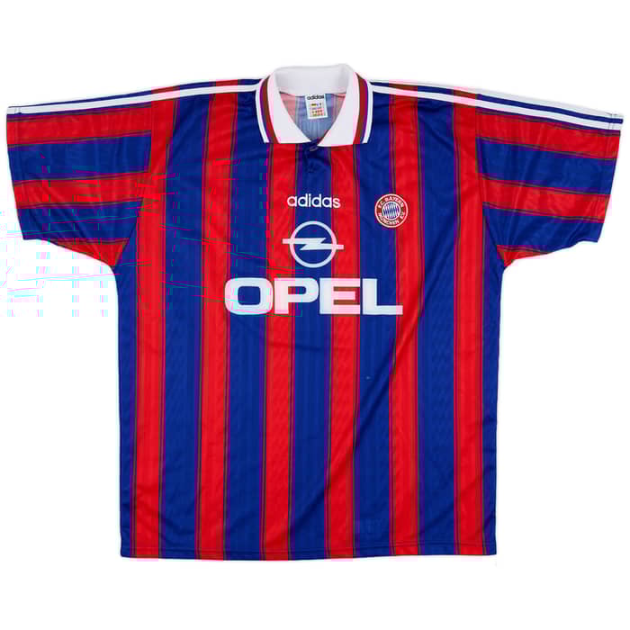 1995-97 Bayern Munich Home Shirt Ziege #17 - 8/10 - (XL)