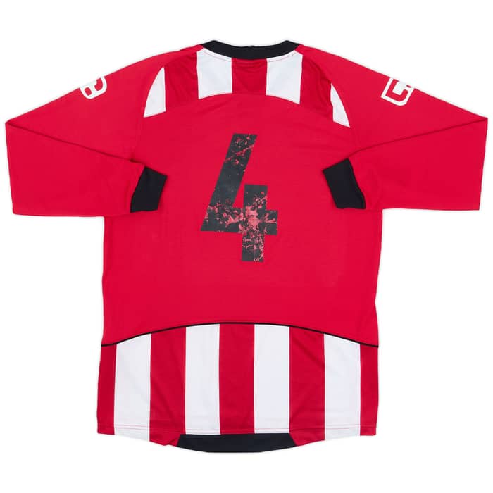 2009-11 Exeter City Home L/S Shirt #4 - 4/10 - (XL.Boys)