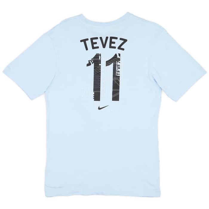 2010 Argentina 'Tevez #11' Nike Graphic Tee - 9/10 - (S)