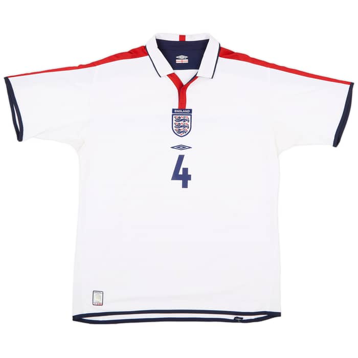 2003-05 England Home Shirt Gerrard #4 - 6/10 - (XL)