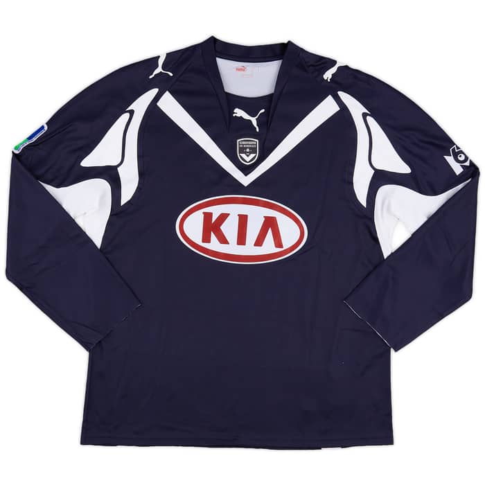 2007-08 Bordeaux Match Issue Home L/S Shirt Bellion #11