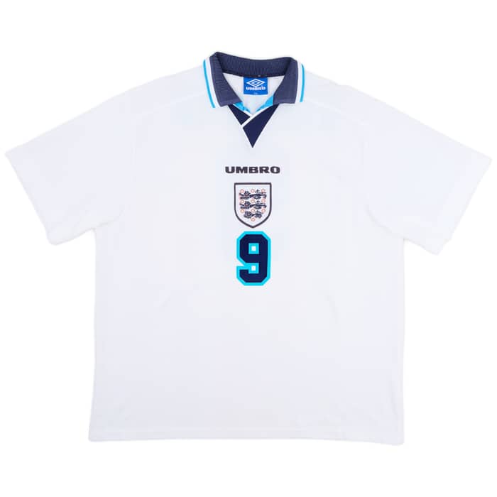 1995-97 England Home Shirt Shearer #9 - 8/10 - (XXL)