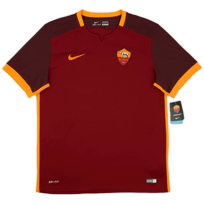 2015-16 Roma Home Shirt Dzeko #9 (L)