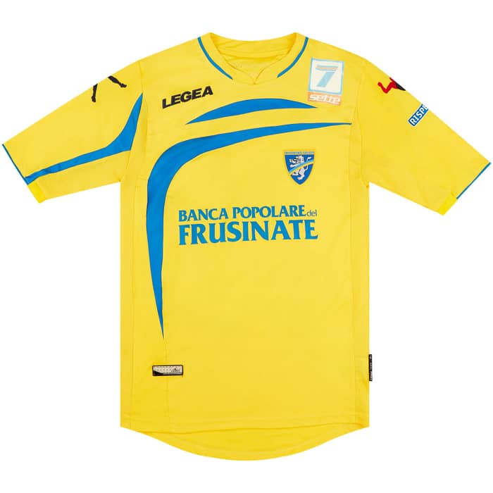 2013-14 Frosinone Match Issue Signed Home Shirt Carlini #29