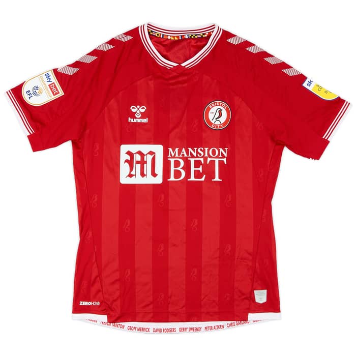 2020-21 Bristol City Match Issue Home Shirt Lansbury #17