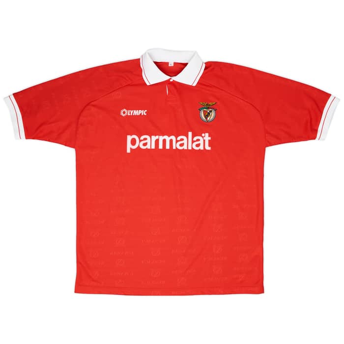 1995-96 Benfica Match Worn Home Shirt #7