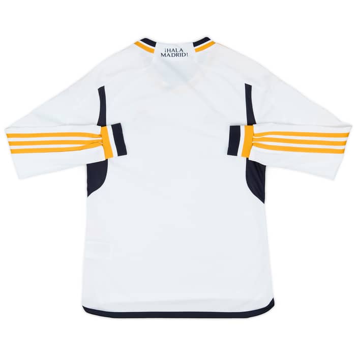 2023-24 Real Madrid Home CL L/S Shirt (KIDS)