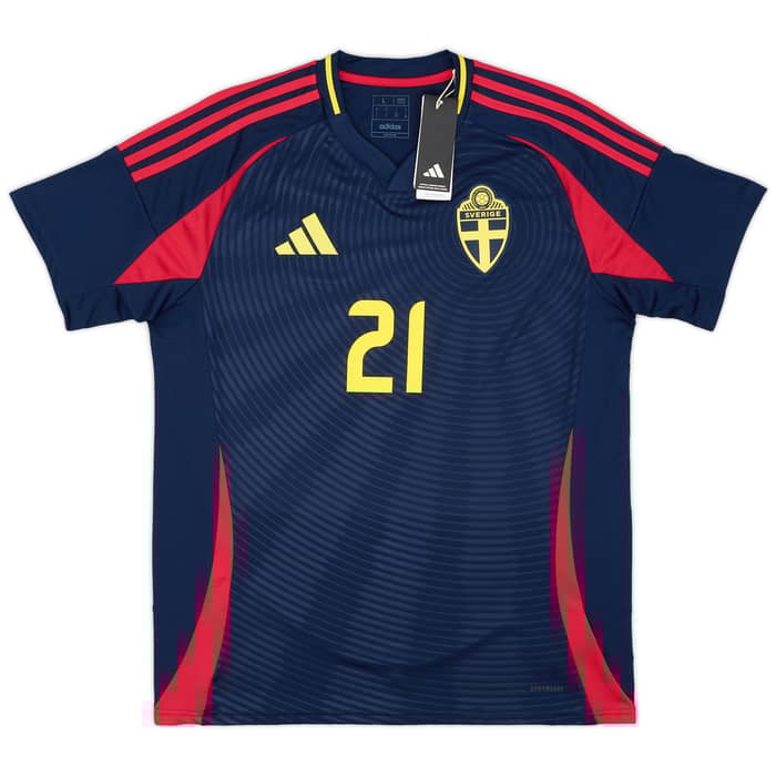 2024-25 Sweden Away Shirt Kulusevski #21