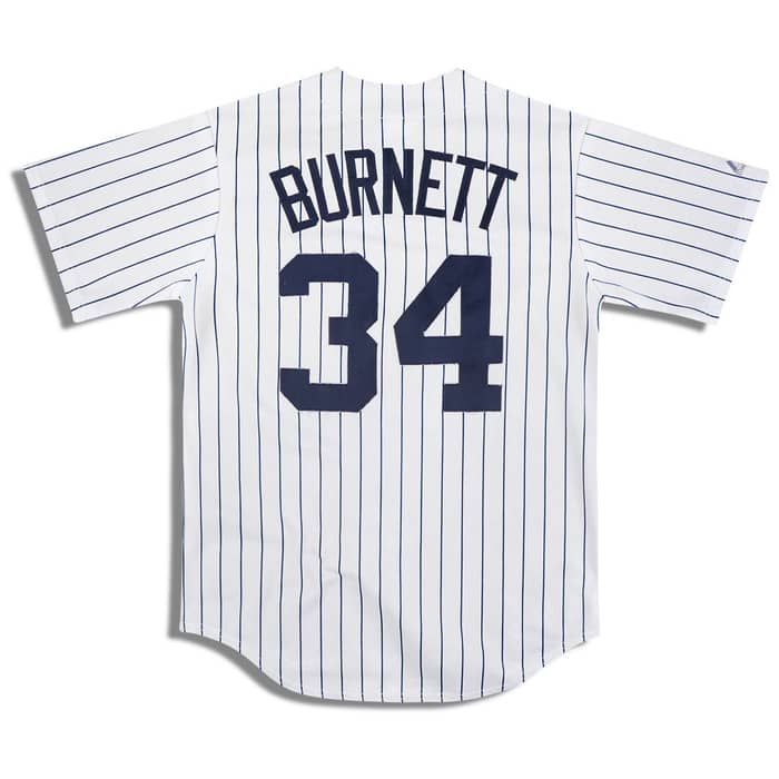 2009-11 New York Yankees Burnett #34 Majestic Jersey (Home) M