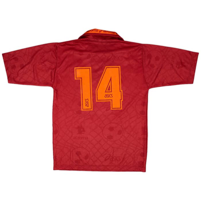 1994-95 Roma Match Issue Home Shirt #14