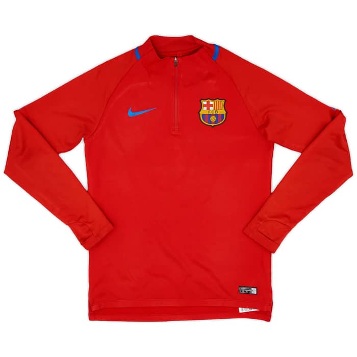2017-18 Barcelona Nike 1/4 Zip Training Top - 6/10 - (S)