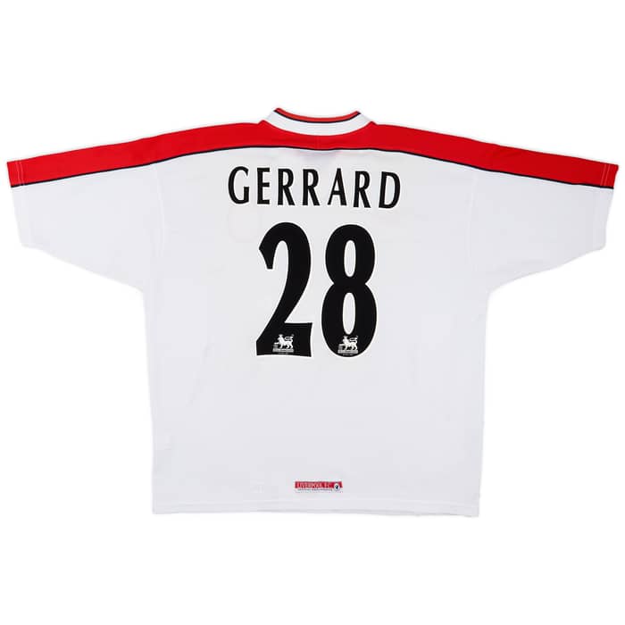 1998-99 Liverpool Away Shirt Gerrard #28 - 5/10 - (XL)