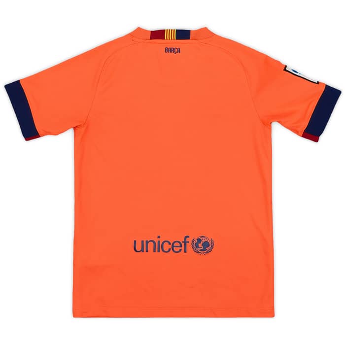 2014-15 Barcelona Away Shirt - 7/10 - (S.Boys)