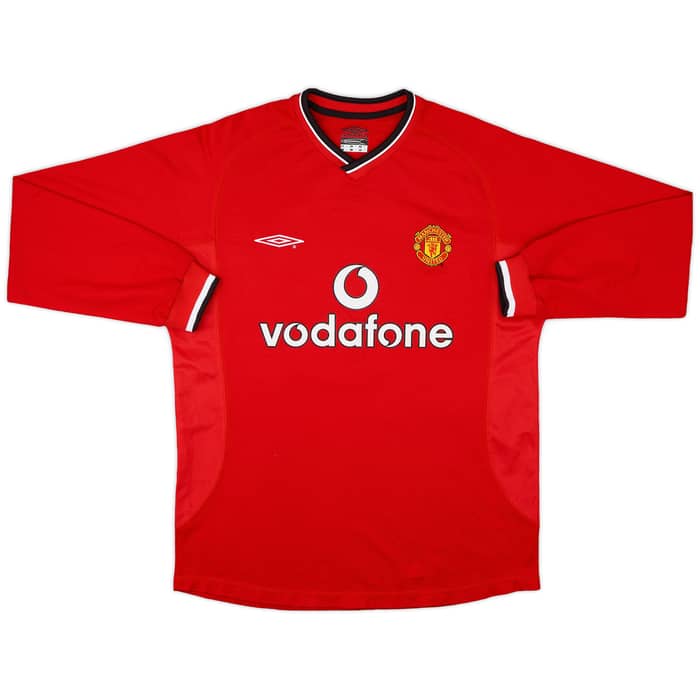 2000-02 Manchester United Home L/S Shirt v.Nistelrooy #10 - 7/10 - (M)