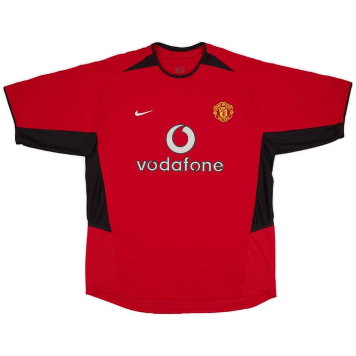 2002-04 Manchester United Home Shirt Beckham #7 - 6/10 - (L)