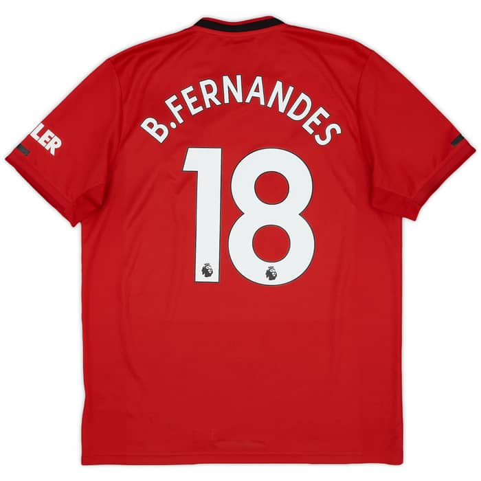 2019-20 Manchester United Home Shirt B.Fernandes #18 - 9/10 - (L)