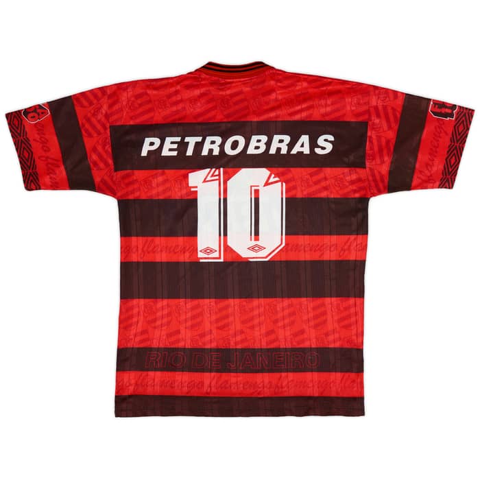 1995-96 Flamengo Centenary Home Shirt #10 - 5/10 - (L)