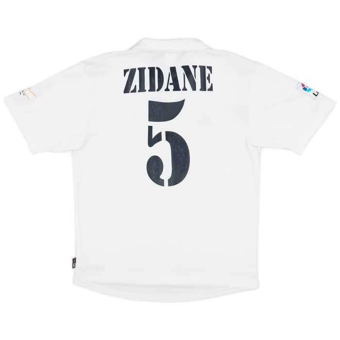2001 Real Madrid Home Shirt Zidane #5 - 6/10 - (M)