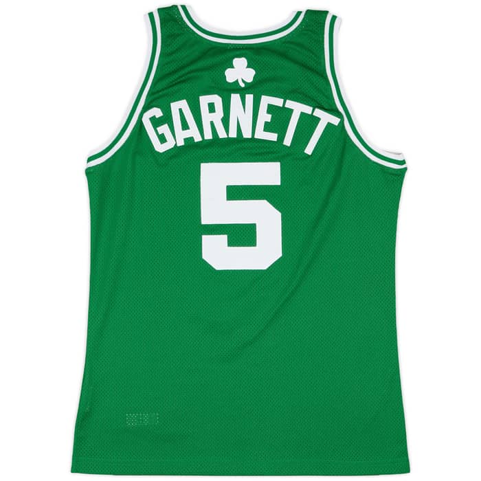 2007-10 Boston Celtics Garnett #5 Champion Authentic Away Jersey - 5/10 - (L)