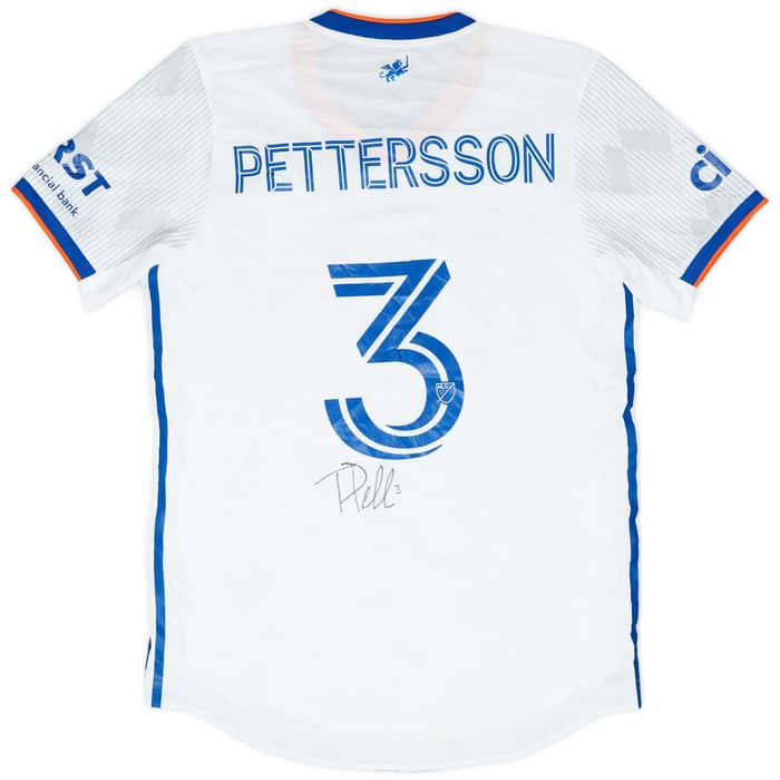 2019 FC Cincinnati Authentic Signed Away Shirt Pettersson #3 - 5/10 - (M)