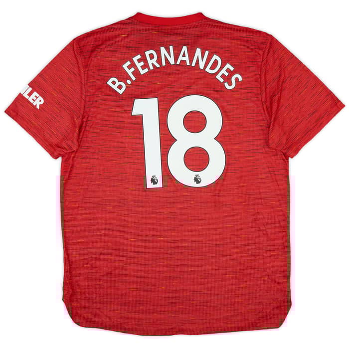 2020-21 Manchester Unnited Authentic Home Shirt B.Fernandes #18 (XL)