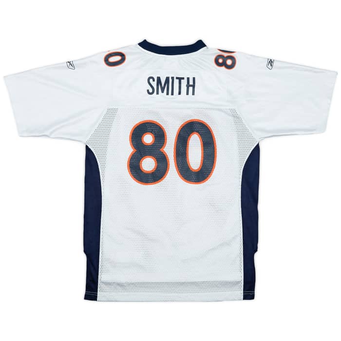 2005-06 Denver Broncos Smith #80 Reebok On Field Away Jersey - 8/10 - (L.Boys)