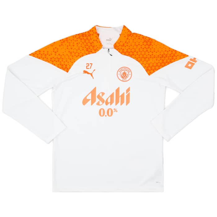 2023-24 Manchester City Player Issue 1/4 Zip Training Top # - 7/10