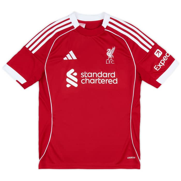 2025-26 Liverpool Home Shirt Virgil #4 (KIDS)