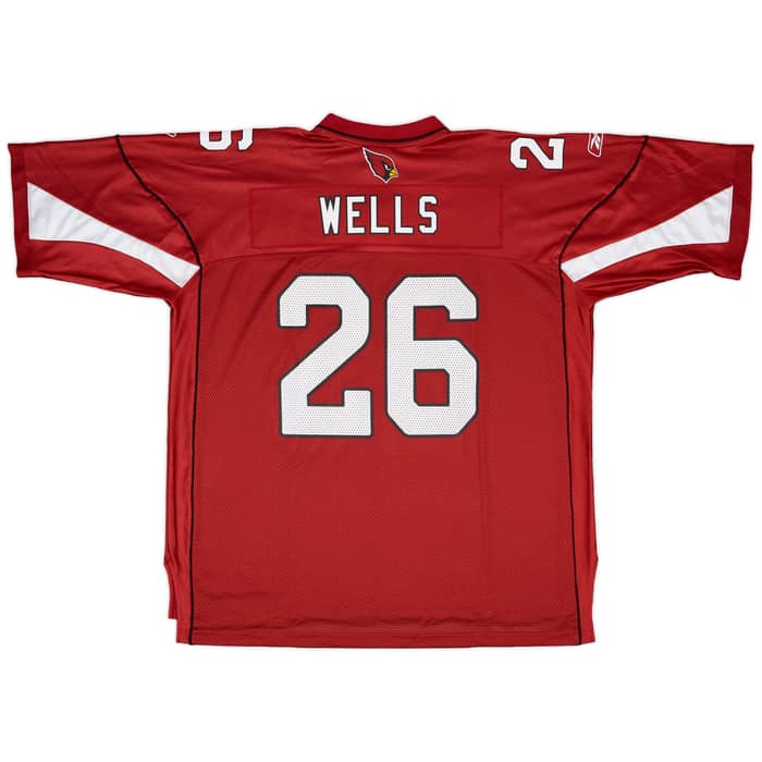 2009-11 Arizona Cardinals Wells #26 Reebok On Field Home Jersey - 9/10 - (XXL)