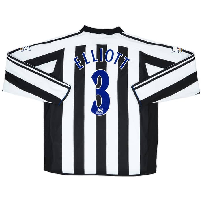 2003-04 Newcastle Match Issue Home Shirt Elliott #3
