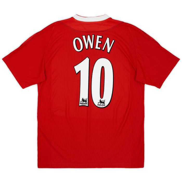2002-04 Liverpool Home Shirt Owen #10 - 9/10 - (M)